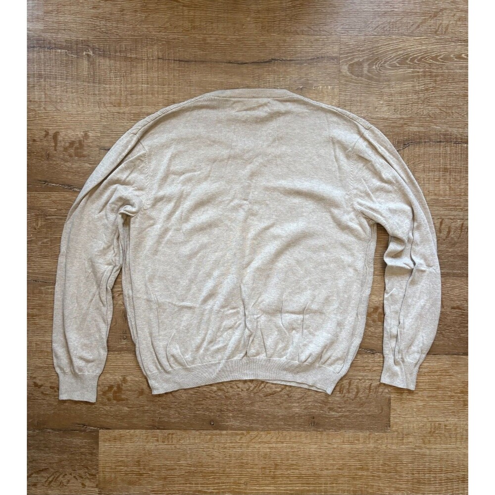 Perry Ellis V-Neck Ribbed Cotton Sweater - Men’s L - Picture 2 of 6